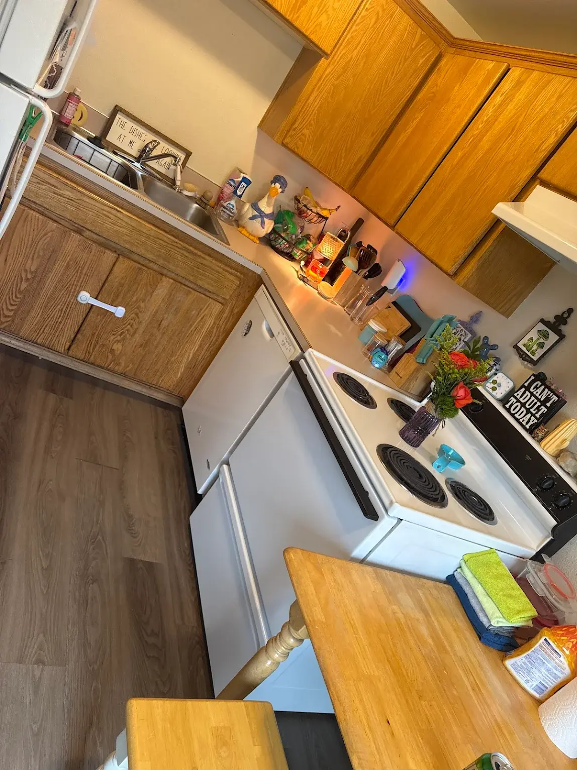 Kitchen after cleaning